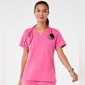 Figs f’ing pink Catarina top